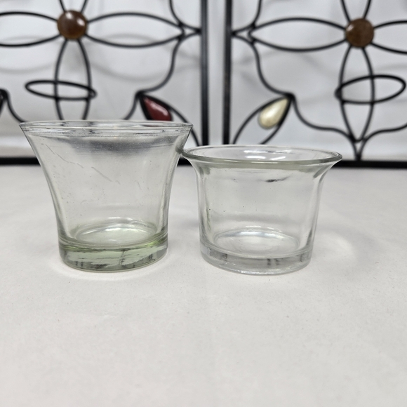 Elements Set Of 2 Wall Decor Candle Holders Black Metal Flower Design & Stones - Picture 9 of 14